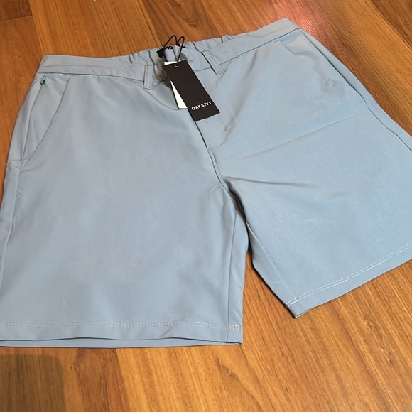 OAK & IVI   blue Shorts with Elastic Waistband - Picture 6 of 16